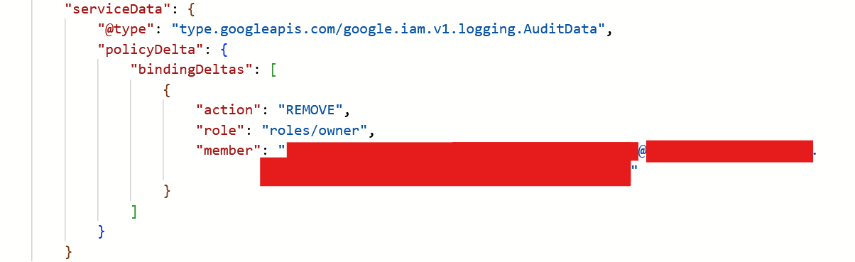 GCP IAM SetIamPolicy role removal